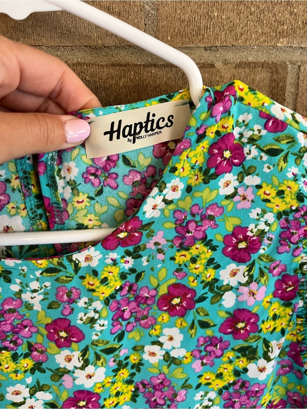 Floral Ruffle Sleeve Dress - Multicolor - Picture 4 of 5